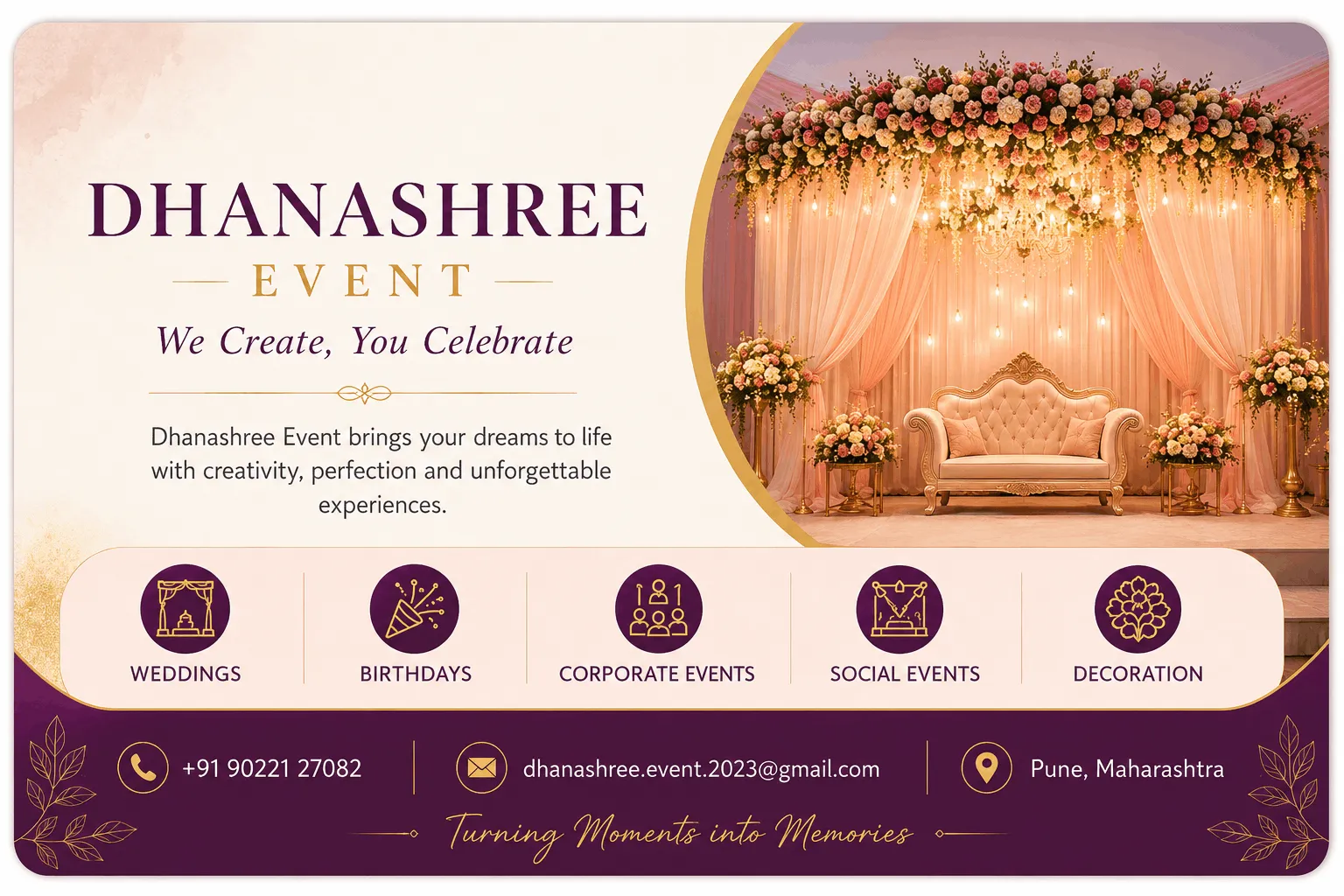 Dhanashree event management