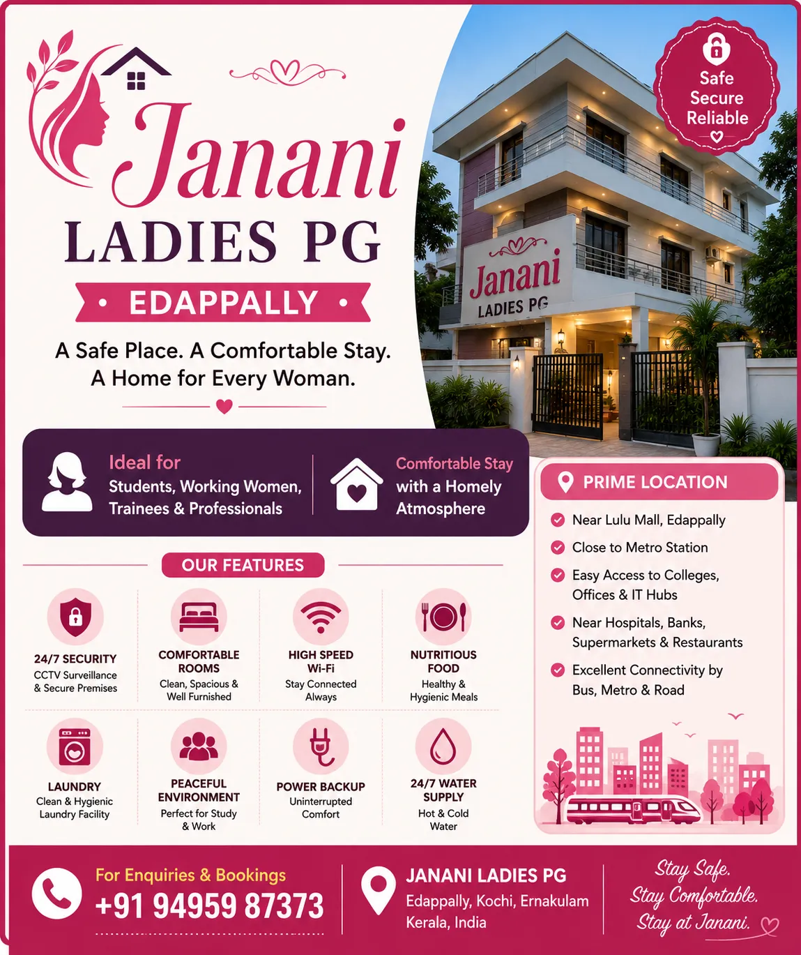 Janani Ladies Pg Edapally